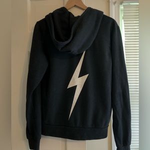 Aviator Nation bolt zip up hoodie